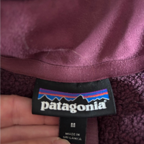 Patagonia Woman M Maroon Purple 1/4 Zip Better Sweater - Picture 7 of 8
